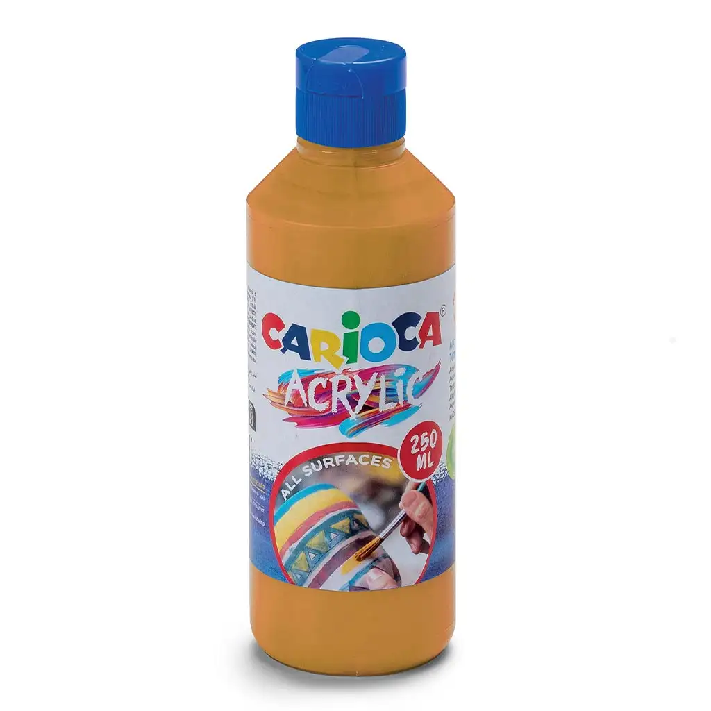 Acrylic 250ml-s akril festék arany színben - Carioca kép 1