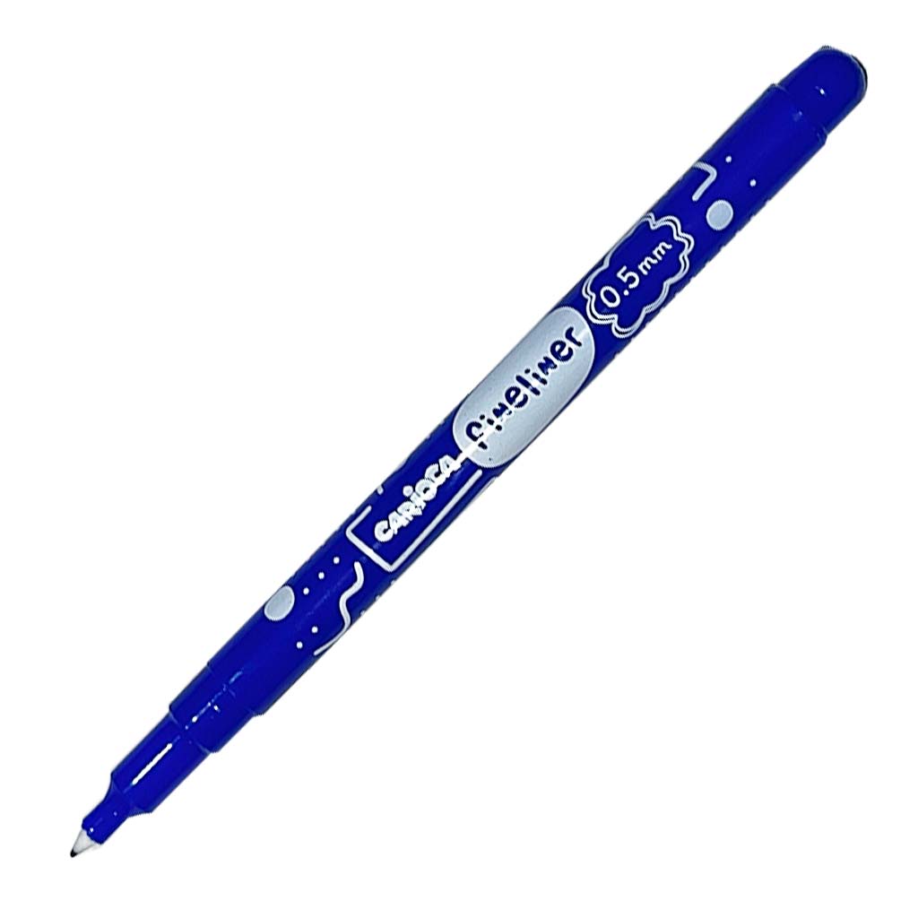 Fineliner tűfilc marker kék színű 0.5mm - Carioca kép 2