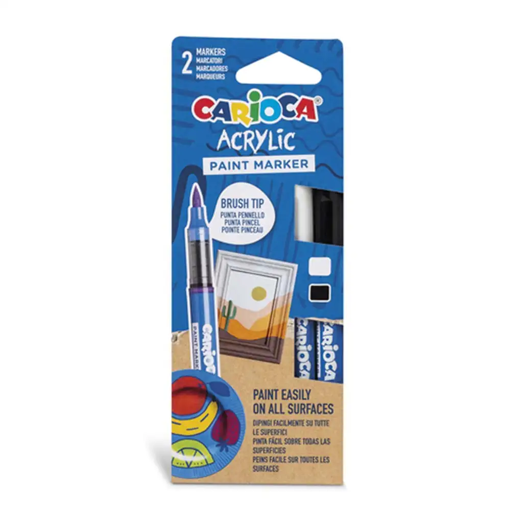 Acrylic Akril marker 2db-os szett - Carioca kép 1