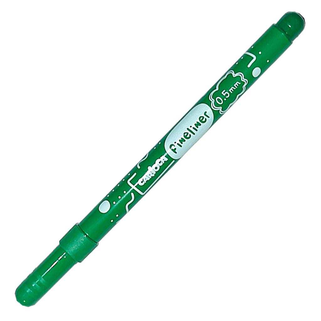 Fineliner tűfilc marker zöld színű 0.5mm - Carioca kép 1