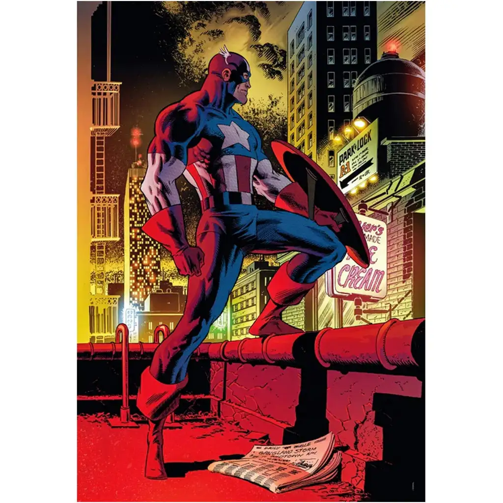 Marvel: Amerika kapitány 1000db-os puzzle - Clementoni kép 2