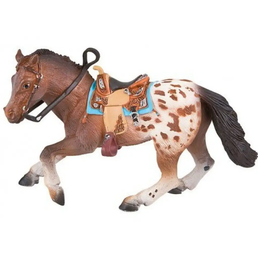 Appaloosa mén ló játékfigura - Bullyland kép 1
