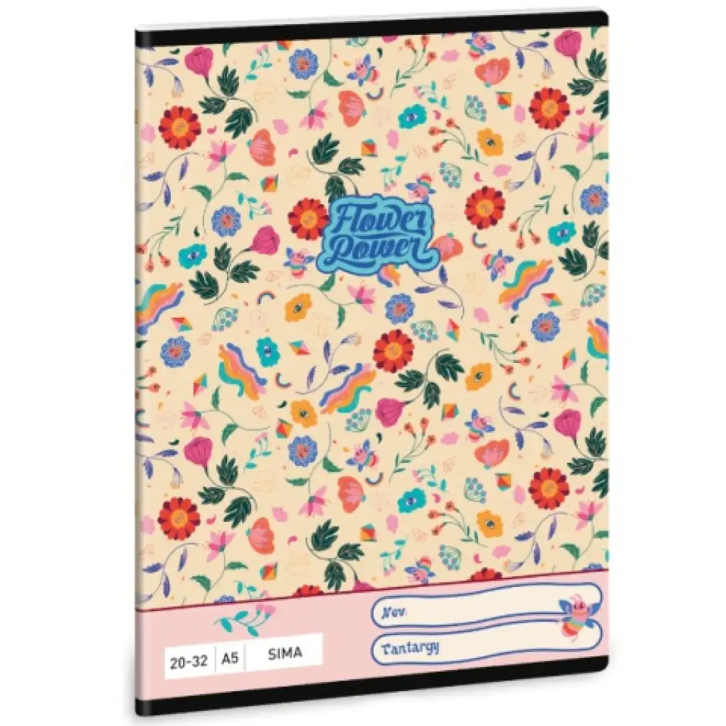 Ars Una: Flower Power sima füzet A/5 20-32 kép 1