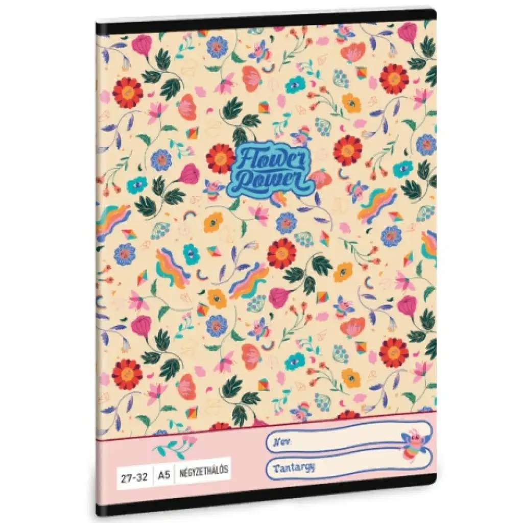 Ars Una: Flower Power kockás füzet A/5 27-32 kép 1