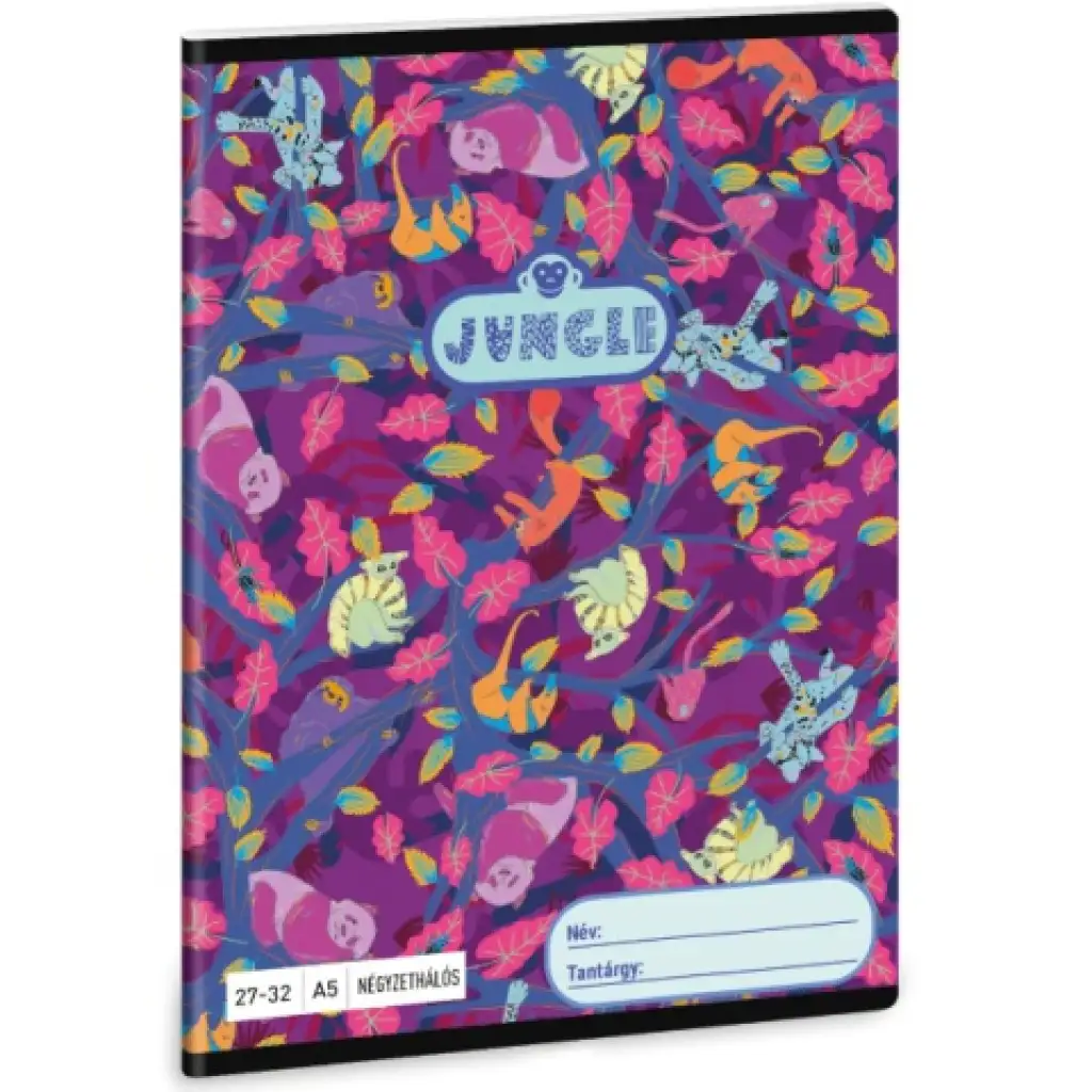 Ars Una: Jungle mintás kockás füzet A/5 27-32 kép 1