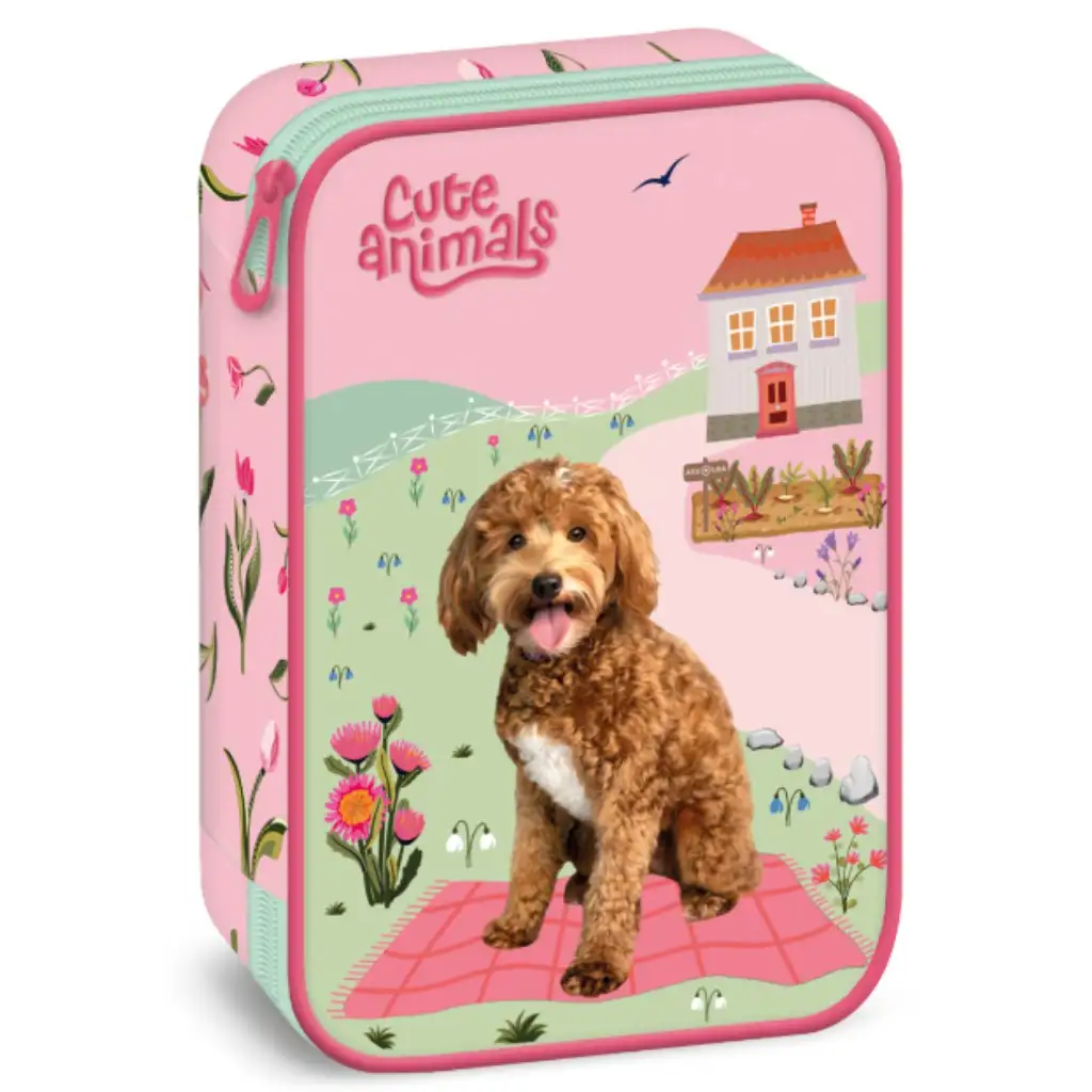 Ars Una Cute Animals Doggie többszintes tolltartó kép 1