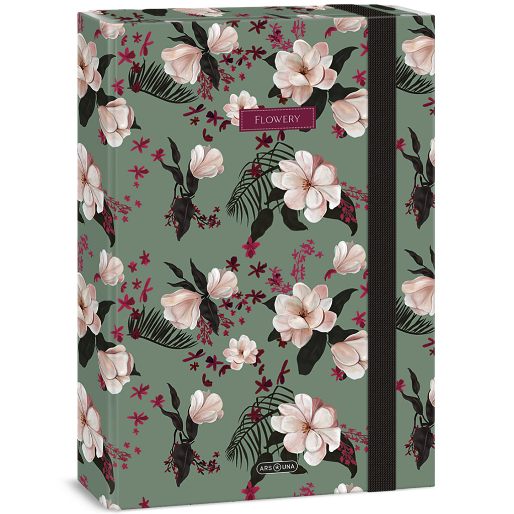 Ars Una: Flowery green virágos füzetbox A/4 kép 1