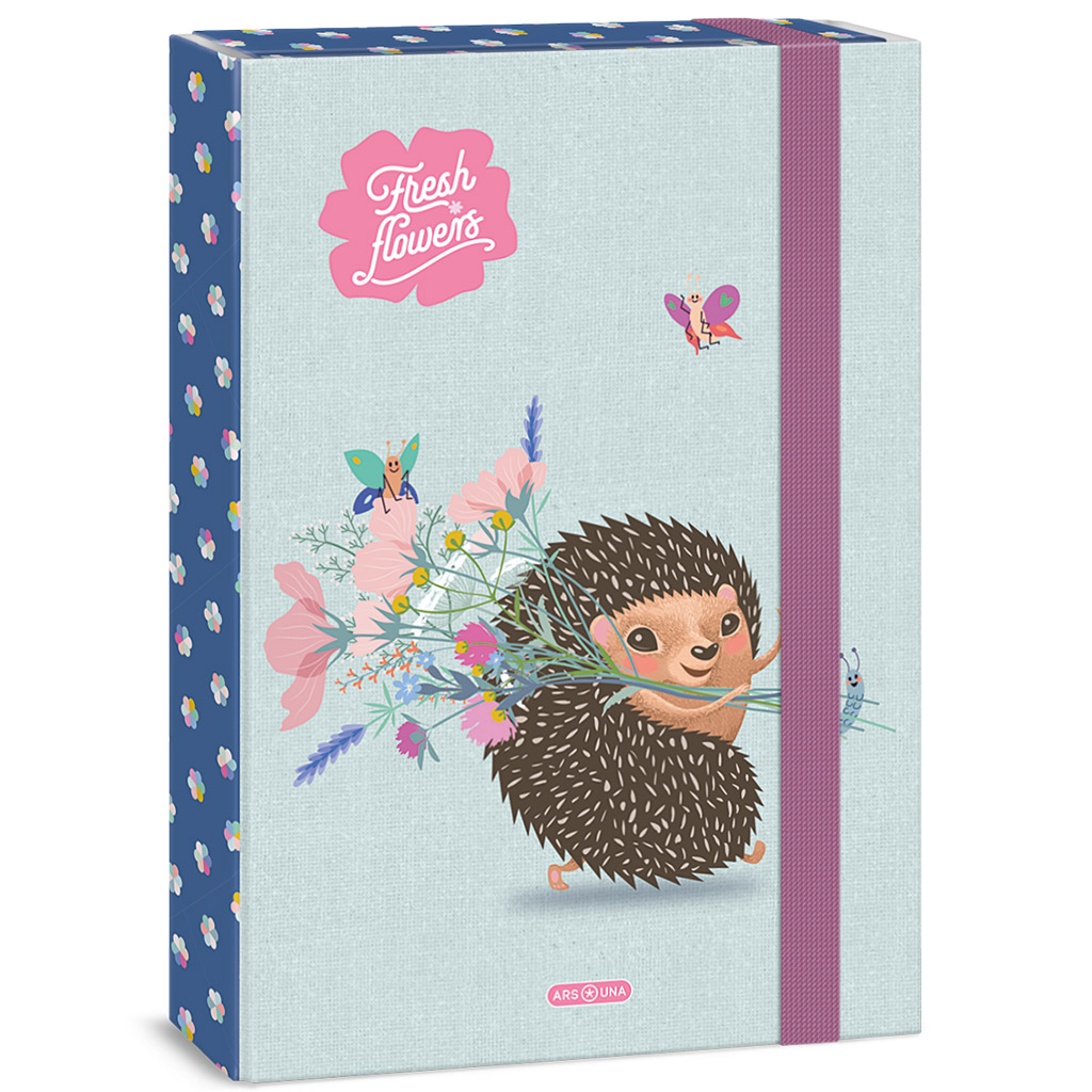 Ars Una: Fresh flowers süni mintás füzetbox A/4 kép 1