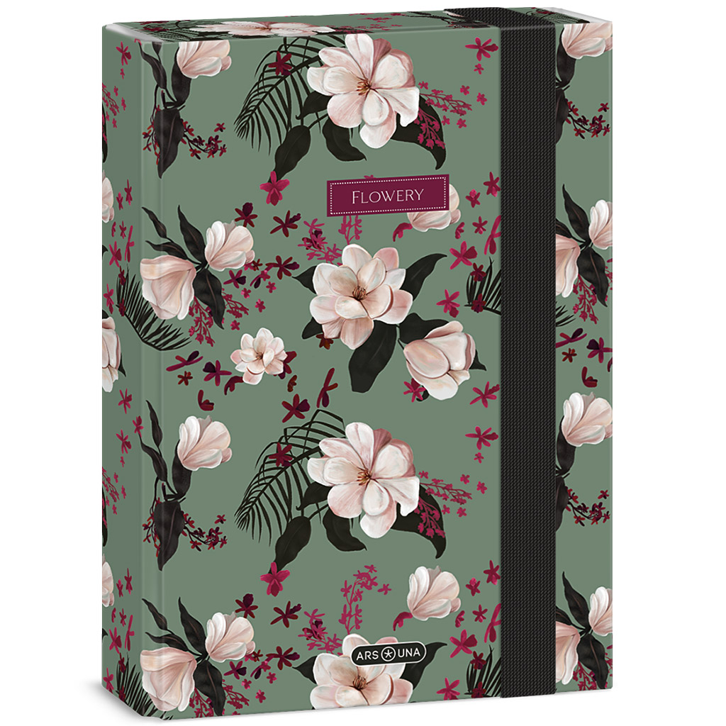 Ars Una: Flowery green virágos füzetbox A/5 kép 1