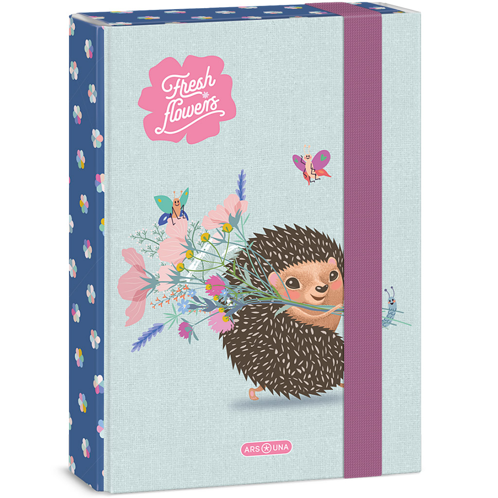 Ars Una: Fresh flowers süni mintás füzetbox A/5 kép 1