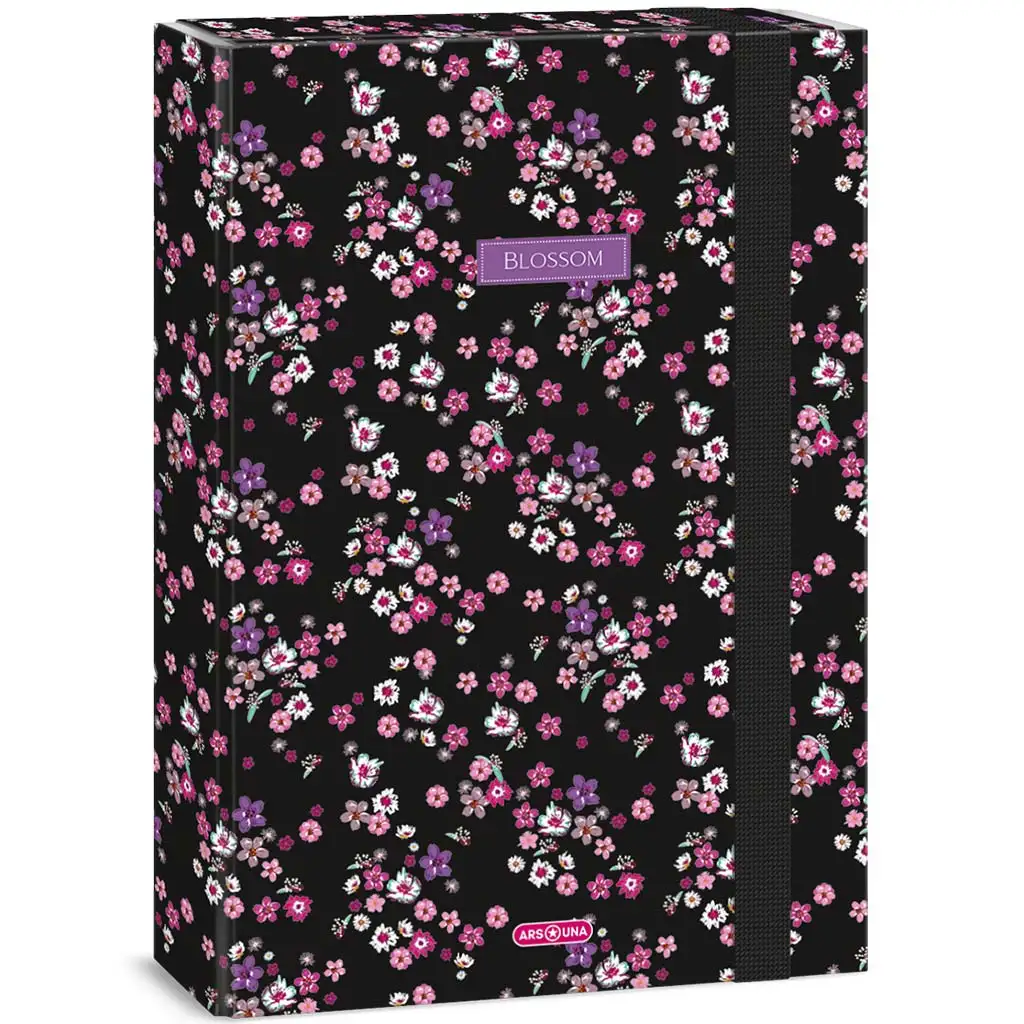 Ars Una: Pearl Blossom Black A/4 füzetbox kép 1