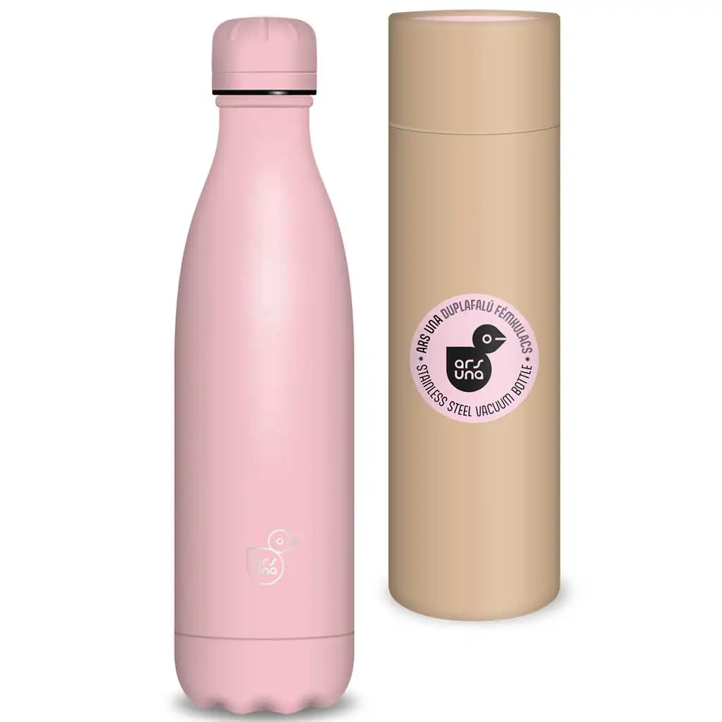 Ars Una: Rose duplafalú fém kulacs díszdobozban 500ml kép 1