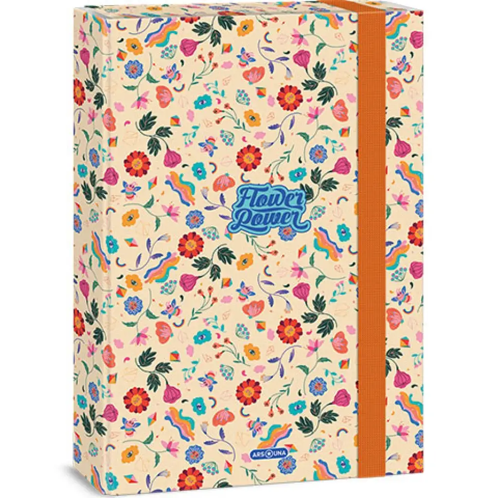 Ars Una: Flower Power virágmintás füzetbox A/4 kép 1