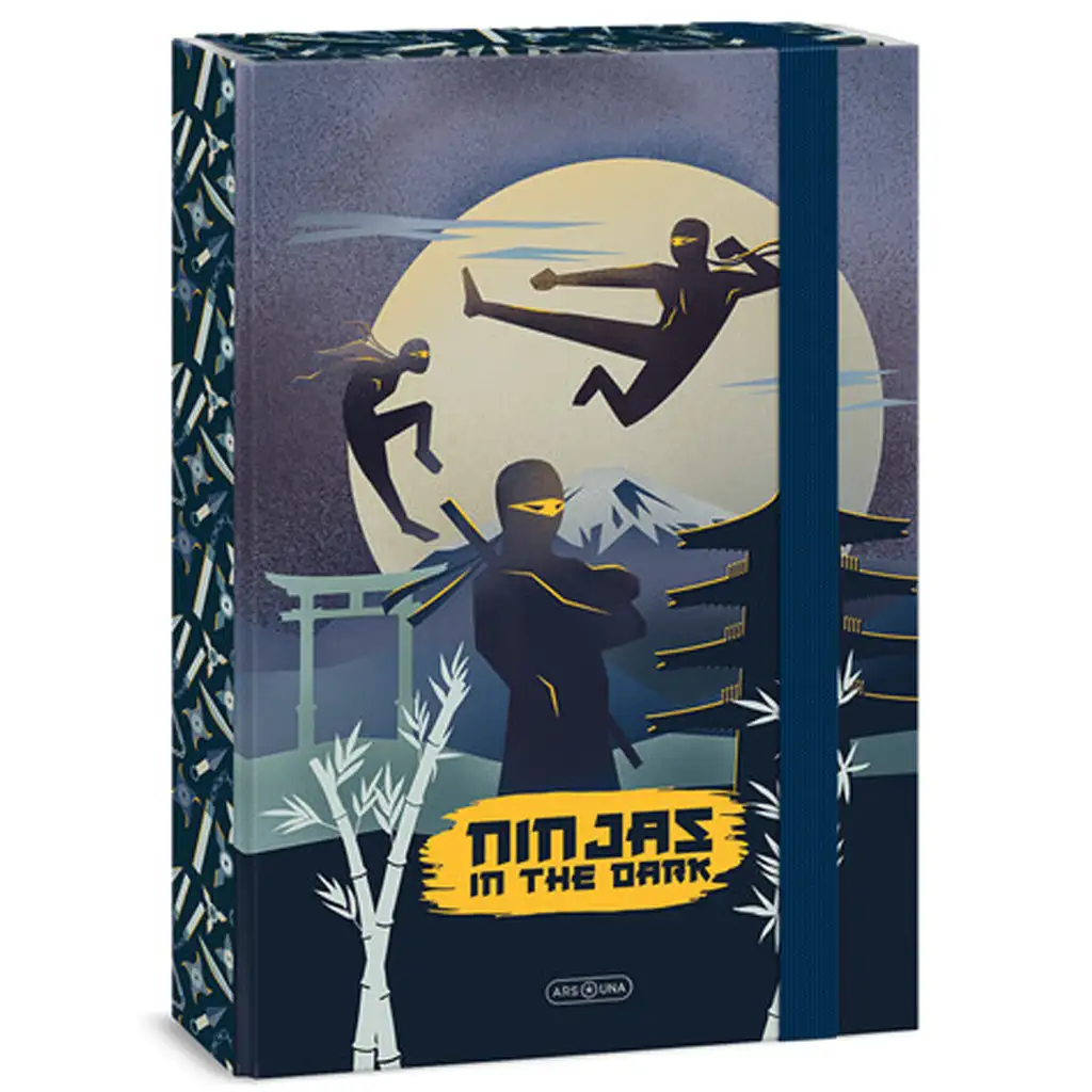 Ars Una Ninjas in the dark gumis füzetbox A/4 kép 1