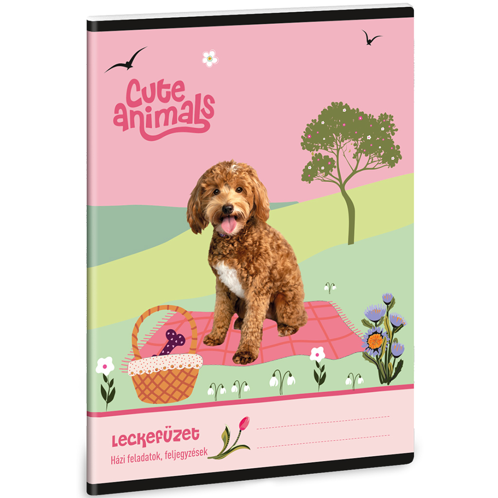 Ars Una: Cute animals Doggie kutyás leckefüzet 38 lapos A/5 kép 1