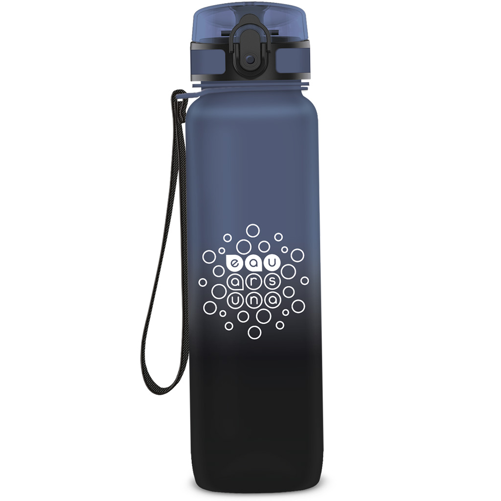 Ars Una: BPA-mentes színátmenetes motivációs kulacs matt - 1000 ml - Stormy Night kép 1