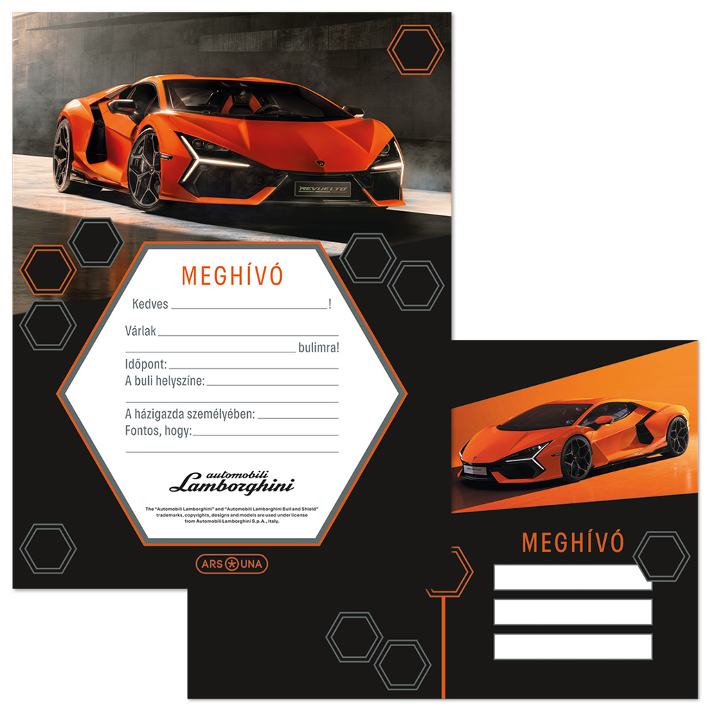 Ars Una: Lamborghini partimeghívó borítékkal kép 1