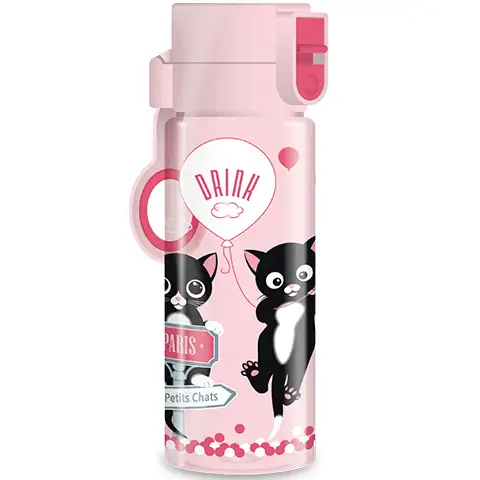 Think-Pink Párizsban cseppmentesen záródó rózsaszín kulacs 475ml kép 1