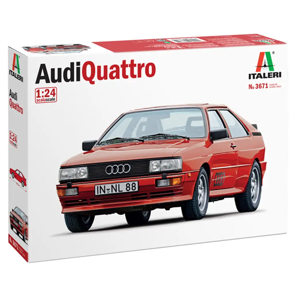 Italeri 1/24 Audi Quattro autó makett kép 1