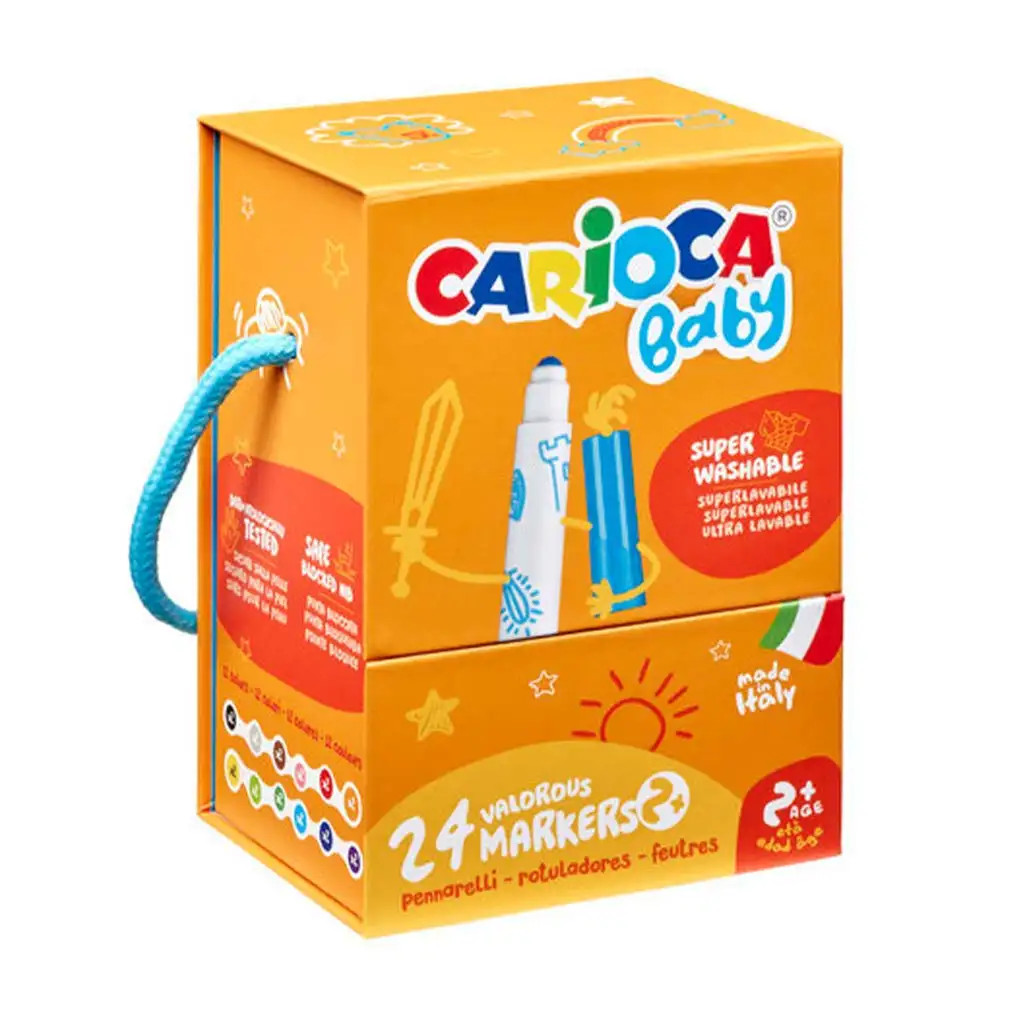 Baby 24db-os lemosható filctoll szett - Carioca kép 1
