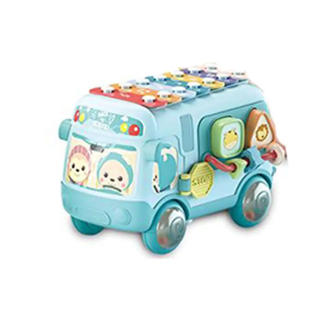 Baby busz multifunkciós fejlesztő játék több színváltozatban kép 1