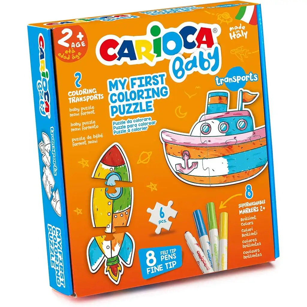 Baby első színezhető puzzle szettem - Carioca kép 1