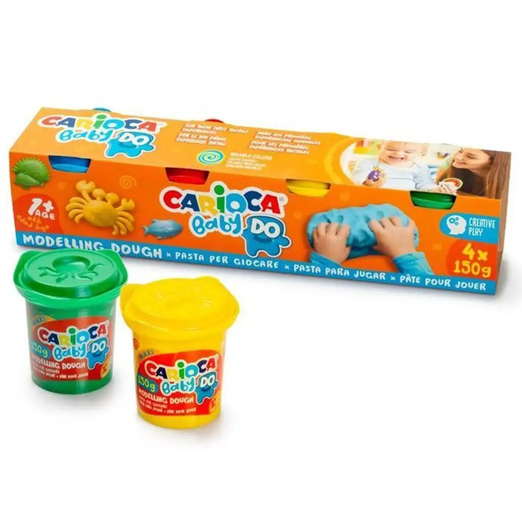 Baby gyurma szett 4x150g gyurmával - Carioca kép 1