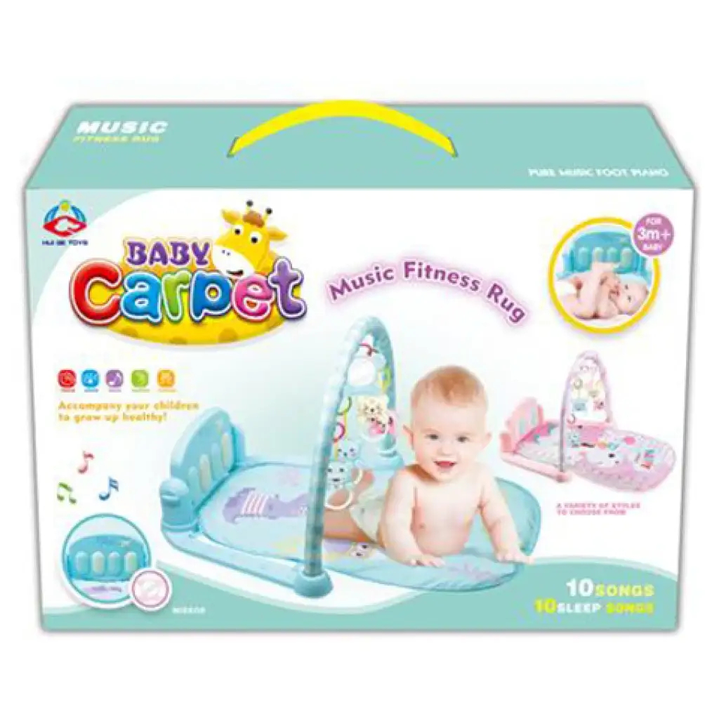Baby fitness játszószőnyeg rugdosható zongorával hangeffektekkel kétféle változatban kép 1