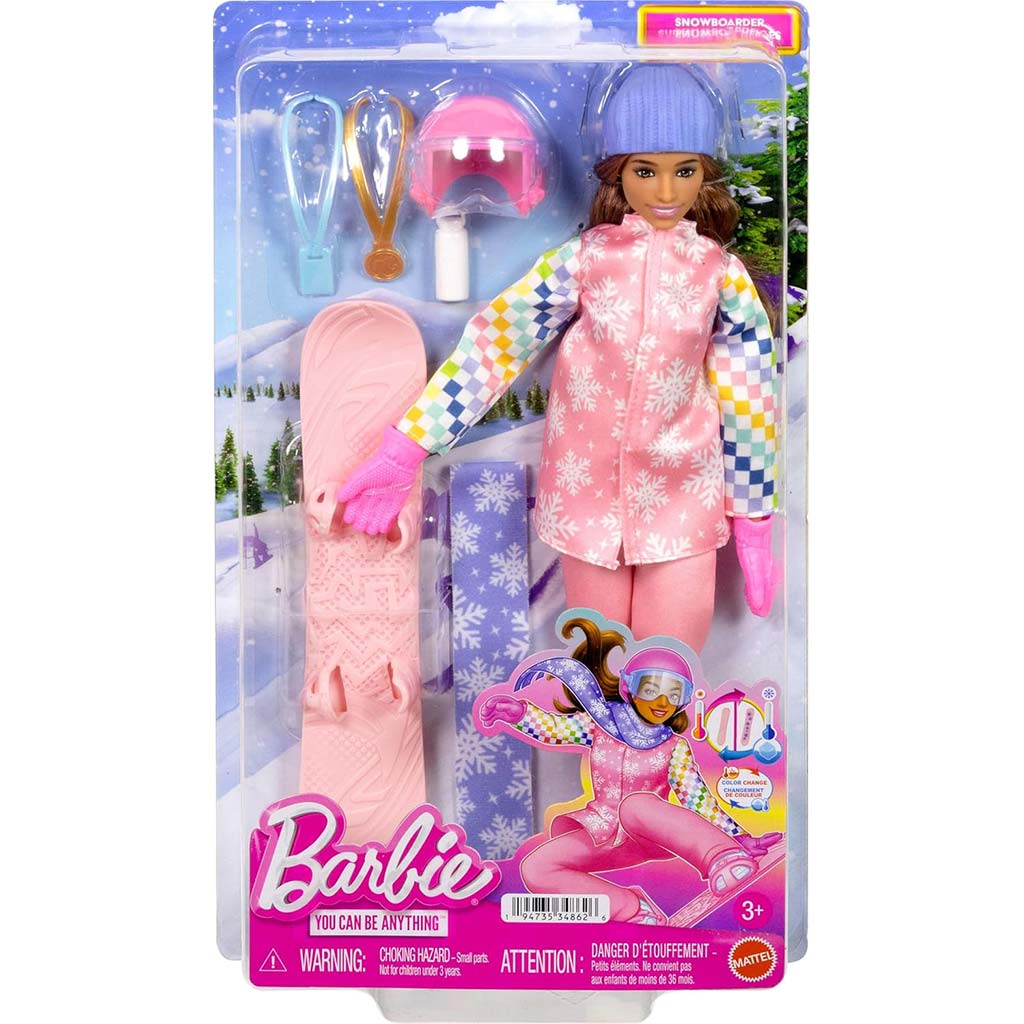 Barbie: 65. évfordulós karrierbaba - Snowboardos baba - Mattel kép 1
