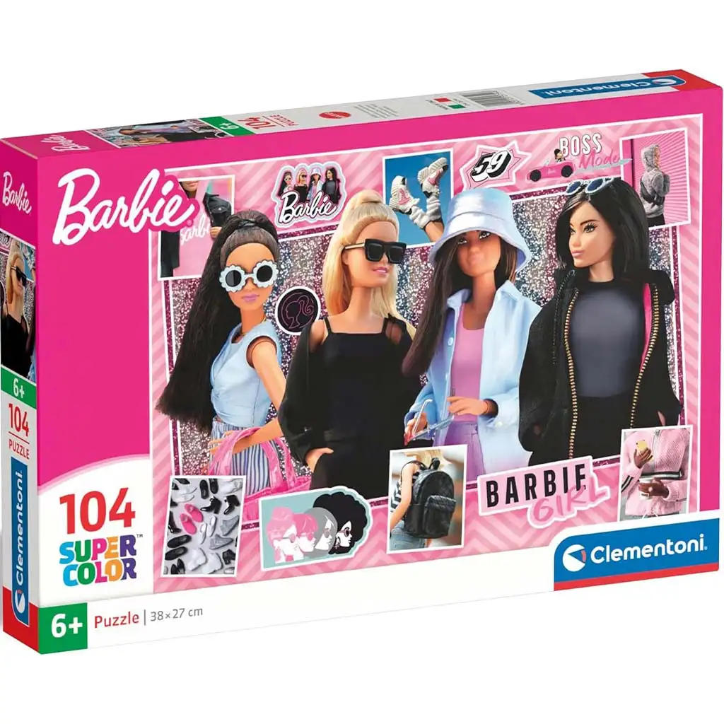 Divatos Barbie babák 104db-os Supercolor puzzle - Clementoni kép 1