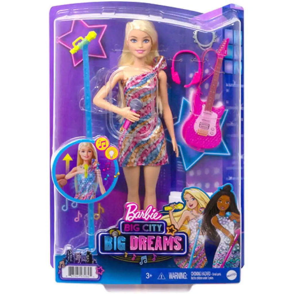 Barbie: Big City, Big Dreams Malibu Karaoke baba - Mattel kép 1