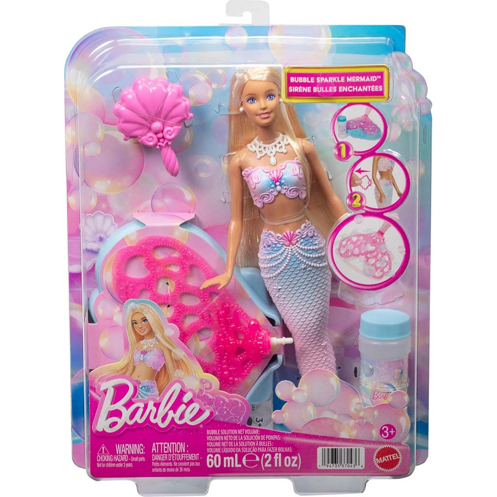 Barbie Dreamtopia Buborékvarázs sellő - Mattel kép 1