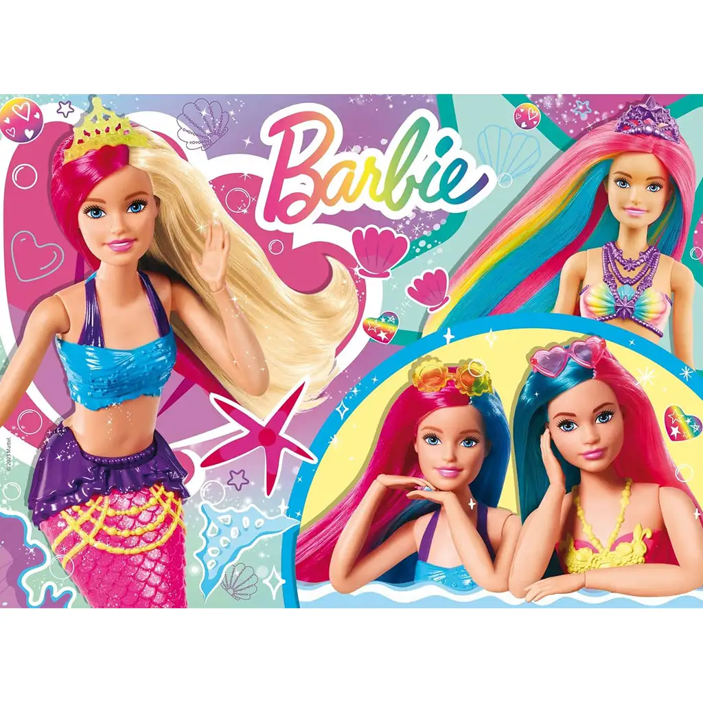 Barbie mágikus sellő barátok 48db-os puzzle 35x25cm - Lisciani kép 2
