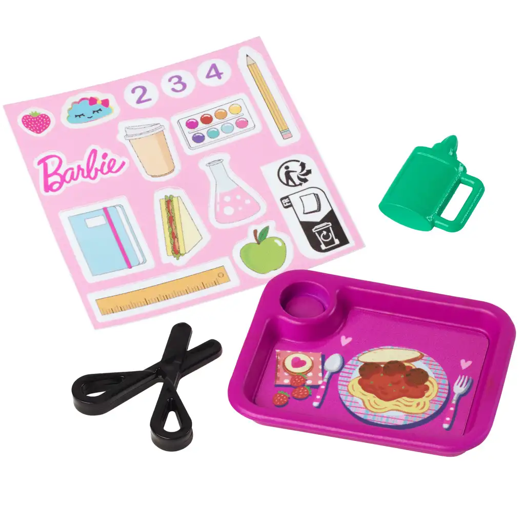 Barbie barna hajú tanárnő karrierbaba játékszett kiegészítőkkel- Mattel kép 4