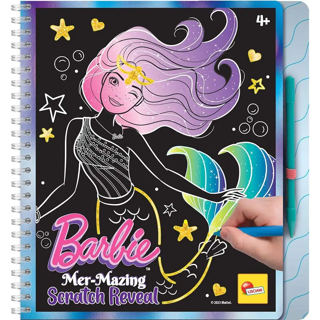 Barbie Mer-Mazing képkarc készítő szett 44 oldalas - Lisciani kép 1