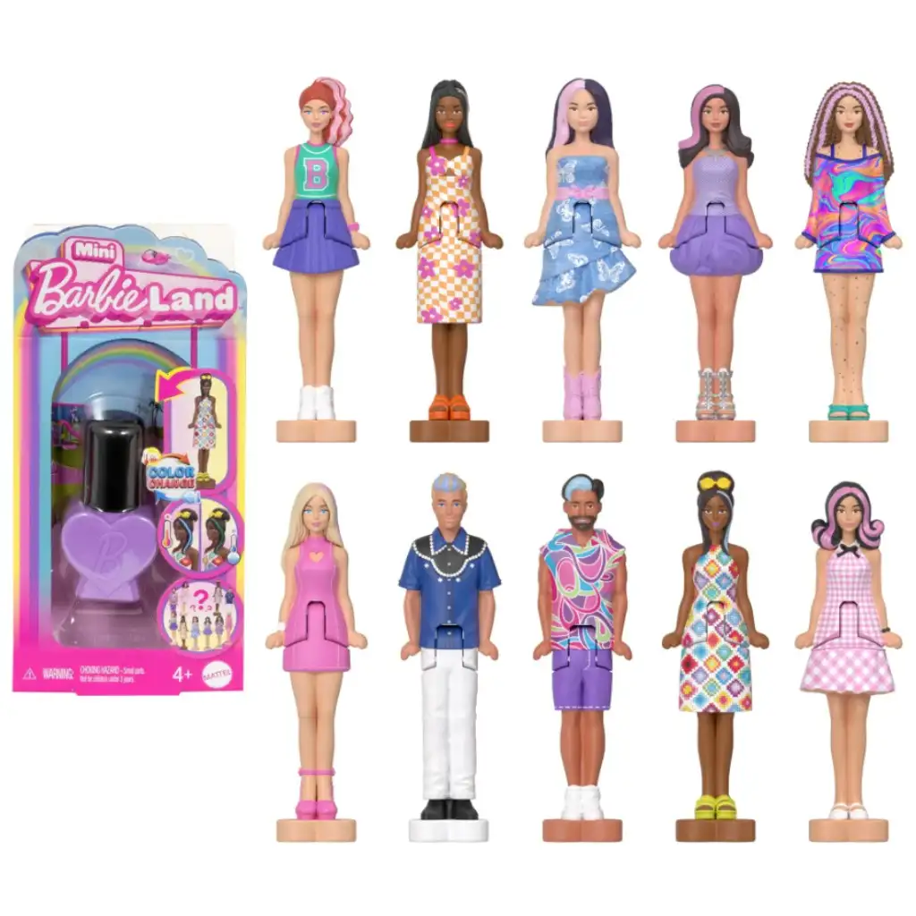 Barbie: Minie Barbieland - Meglepetés a körömlakkban baba 1db - Mattel kép 1