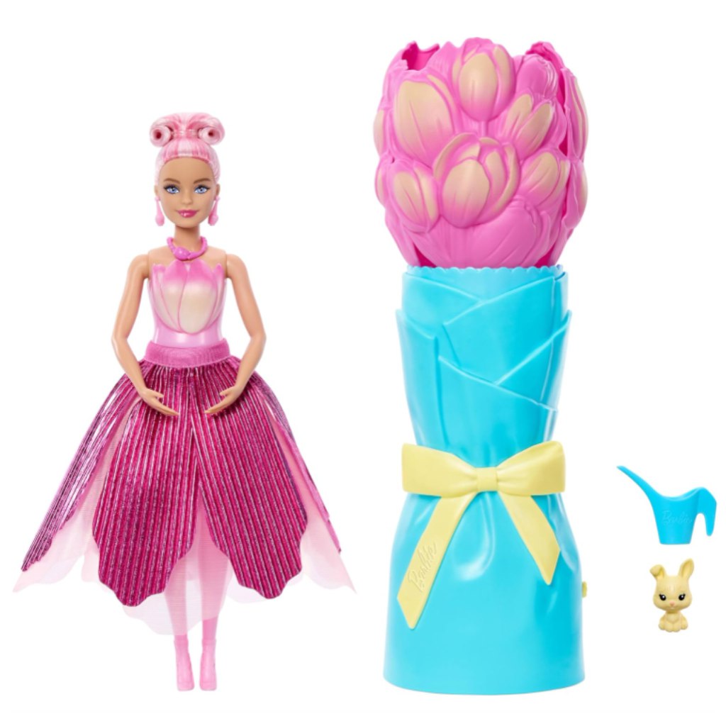 Barbie Reveal: Virágvarázs meglepetés baba - Tulipán - Mattel kép 1