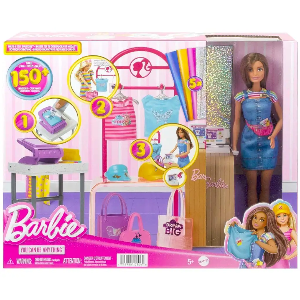 Barbie Divatbutik ruhatervező játékszett - Mattel kép 1