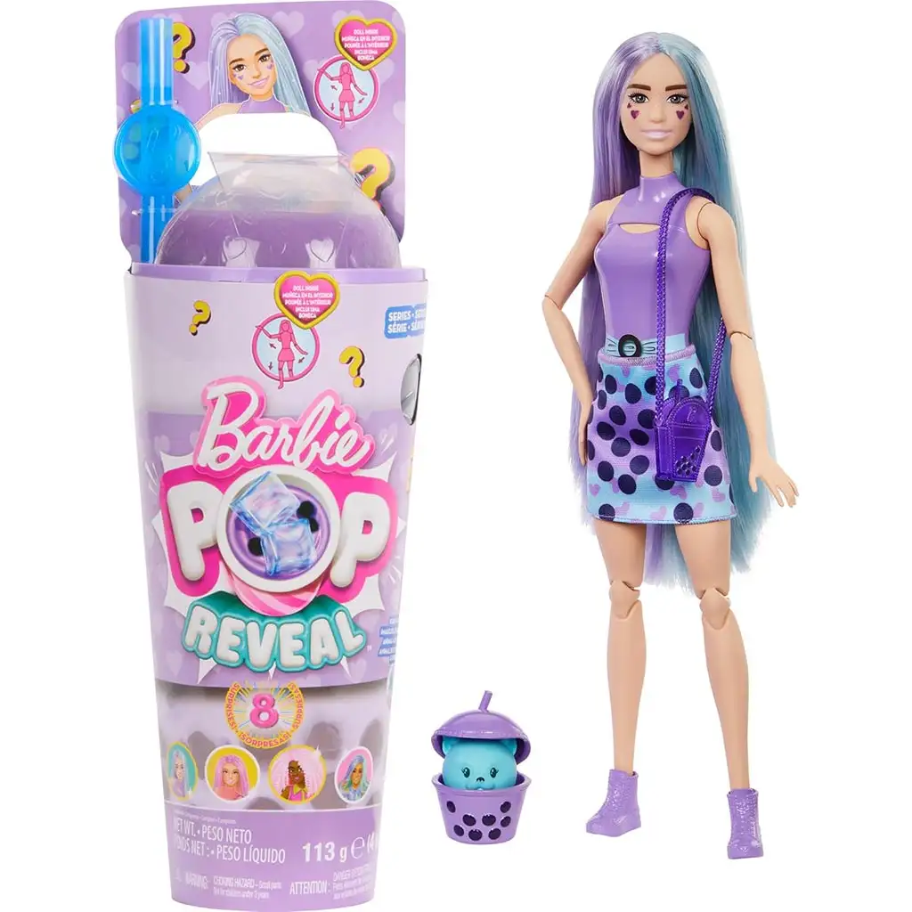 Barbie: Slime Reveal Bubi buli Lila baba - Mattel kép 1