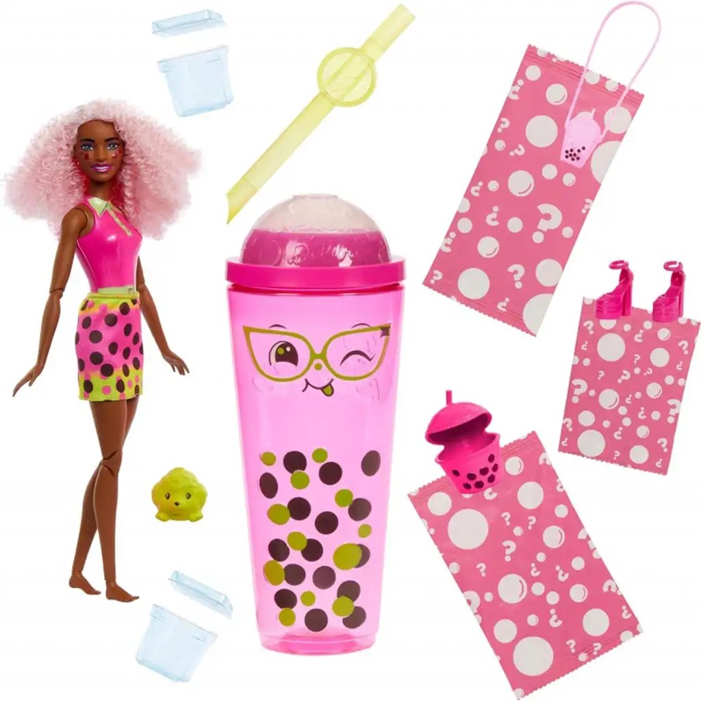Barbie: Slime Reveal Bubi buli Rózsaszín baba - Mattel kép 2