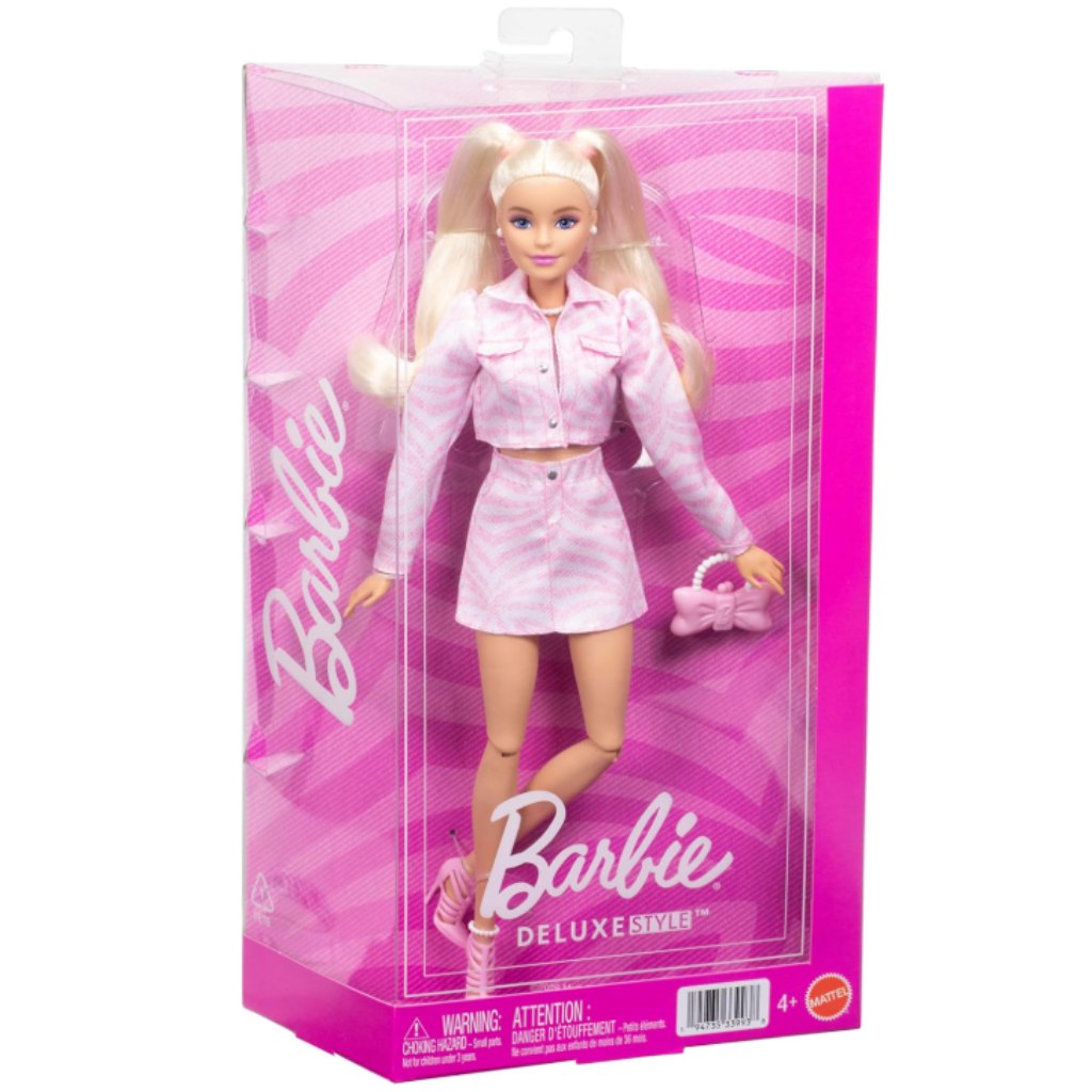 Barbie: Trendi barátnők baba farmerszettben - Mattel kép 1