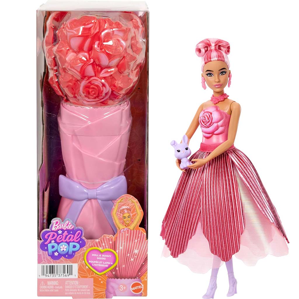 Barbie Reveal: Virágvarázs meglepetés baba - Rózsa - Mattel kép 1