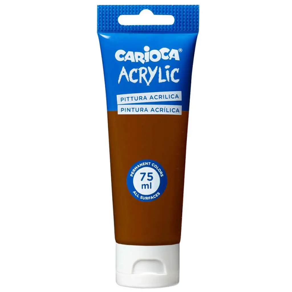 Acrylic 75ml-s akril festék barna színben - Carioca kép 1