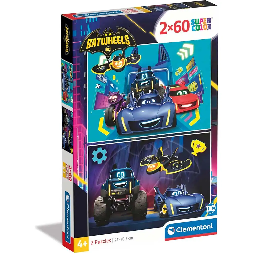 Batwheels 2x60db-os Supercolor puzzle - Clementoni kép 1