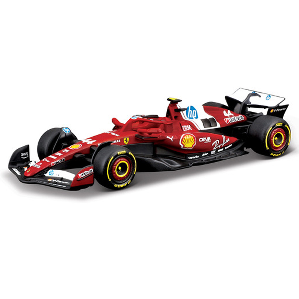 Bburago: Ferrari SF-25 F1(2025) versenyautó fém autómodell 1/64 (Lewis Hamilton #44) kép 1