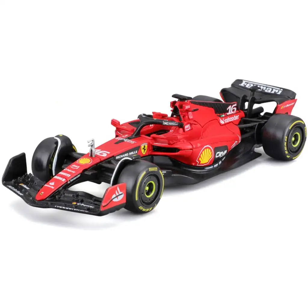 Bburago: Ferrari SF23 F1 versenyautó fém autómodell 1/43 (Charles Leclerc #16) kép 1
