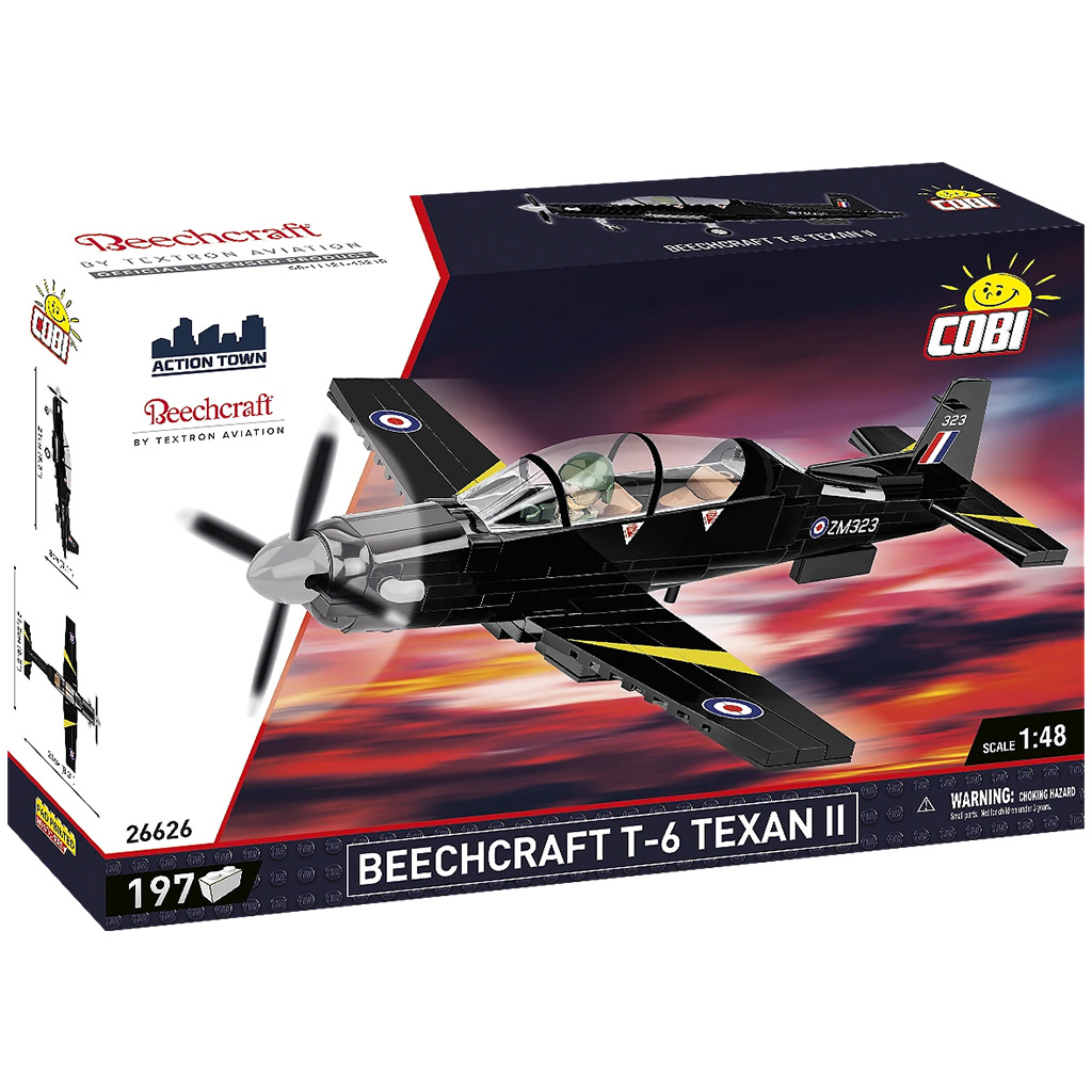 COBI: Beechcraft T-6 Texan II fekete építőjáték (26626) kép 1