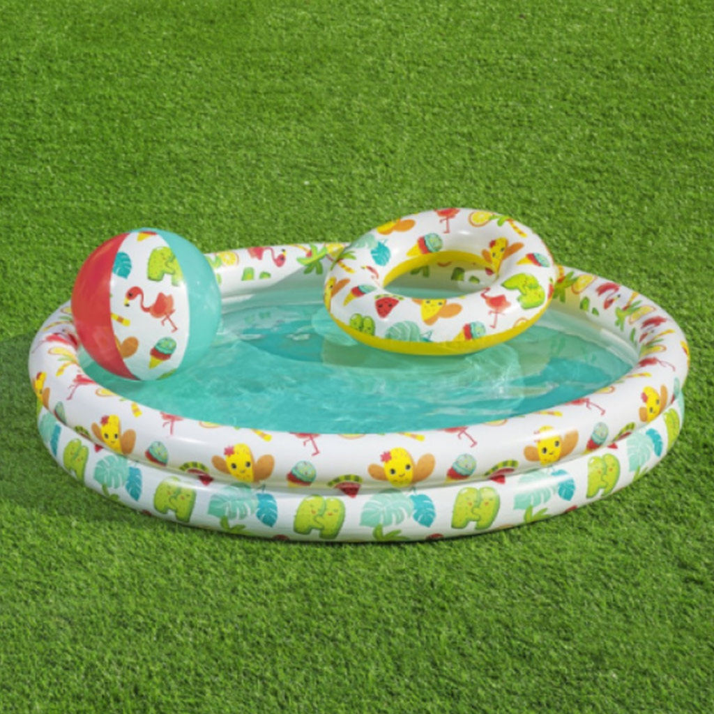Bestway: Beachtastic felfújható pancsoló medence 3az1-ben szett Ø 122 x 20 cm kép 3