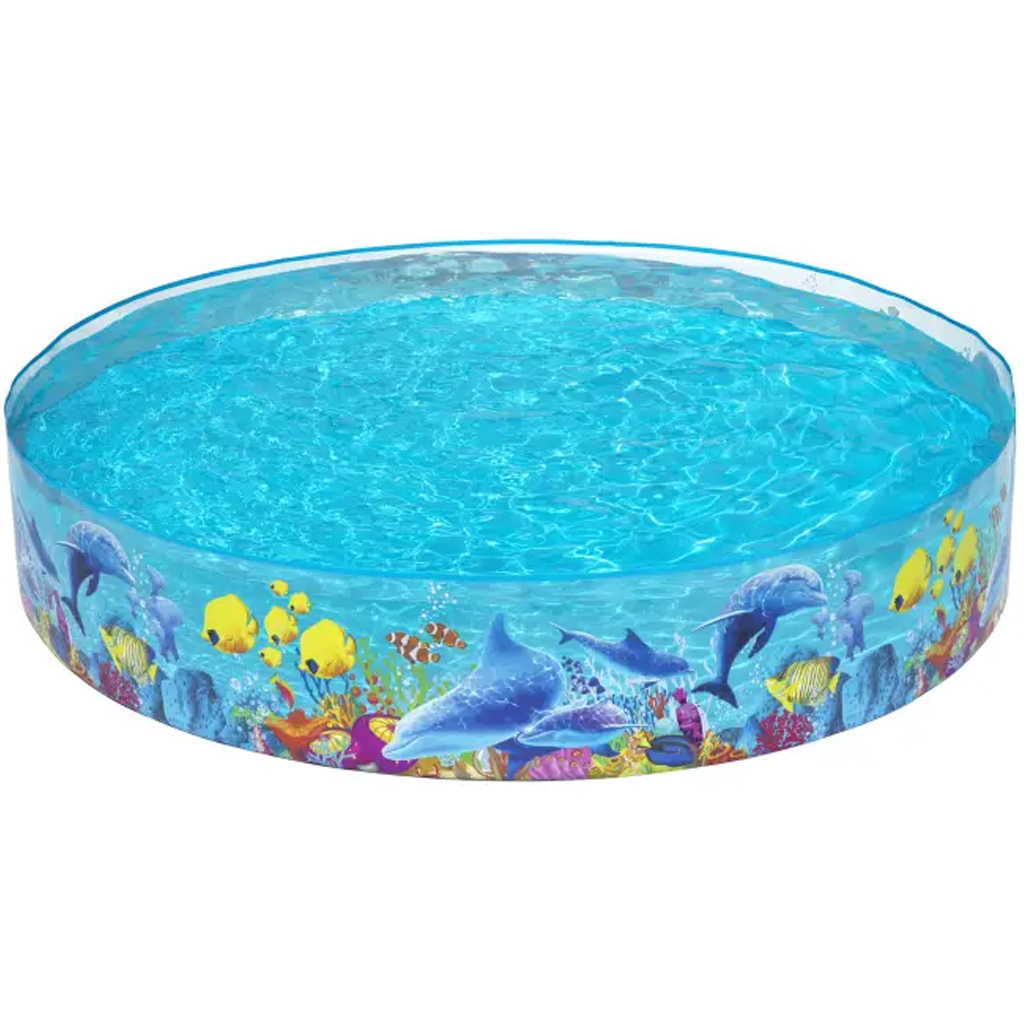 Bestway: Fill 'N Fun™ Odyssey tenger mintás merevfalú pancsoló medence Ø 244 x 46 cm kép 1