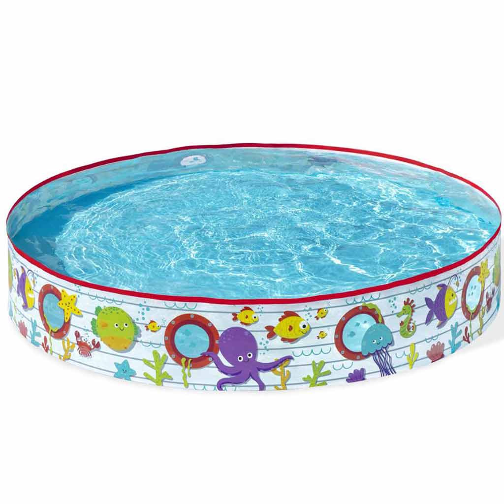 Bestway: Fill 'N Fun víz alatti világ merevfalú pancsolómedence Ø 152 x 25 cm kép 1